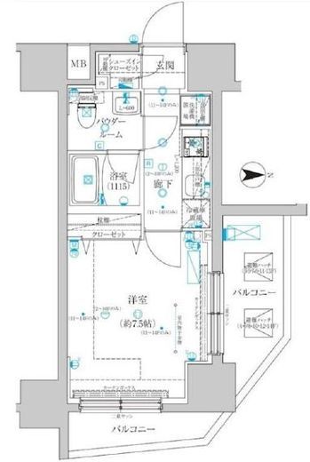 スパシエ蒲田グランドタワー 3階 間取り図