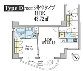 ドゥーエ五反田 803 間取り図