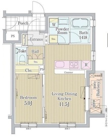 シャトーライフ自由が丘1 201 間取り図