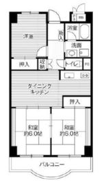 ビレッジハウス芝浦タワー 1-1207 間取り図