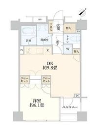 サンクタス築地 2階 間取り図