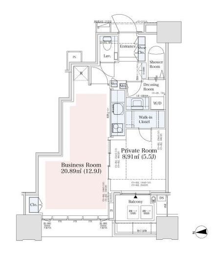 ドゥ・トゥール 52階 間取り図