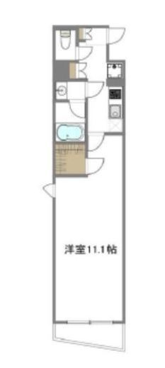アンジェラ神宮前 6F1 間取り図