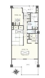 アトラス諏訪町レジデンス 1階 間取り図