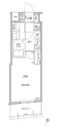 リルシア門前仲町 402 間取り図