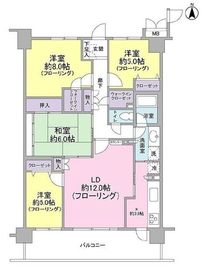 ザ・ウインベル仙台堀公園 5階 間取り図