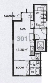 LUXE南青山 (リュクス南青山) 301 間取り図