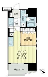 ライオンズ千代田三崎町 11階 間取り図