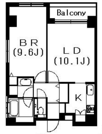 ヒルコート千駄木 4階 間取り図