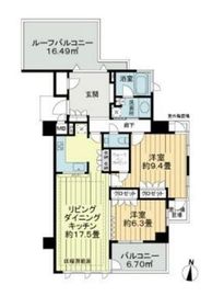 サンクタス四谷・曙橋ルーセンシティ 7階 間取り図