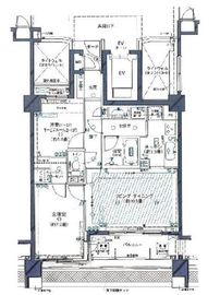 クレッセントしながわ公園ビュータワー 3階 間取り図
