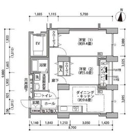 東雲キャナルコートCODAN 14-810 間取り図