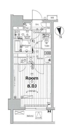プロスタイルウェルス品川戸越MD 602 間取り図
