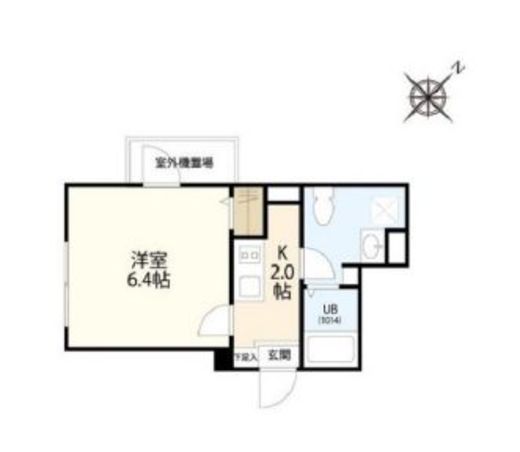 ウェルスクエアイズム千駄ヶ谷 407 間取り図
