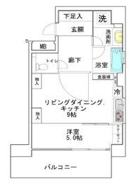 パークハウス麻布十番アーバンス 7階 間取り図