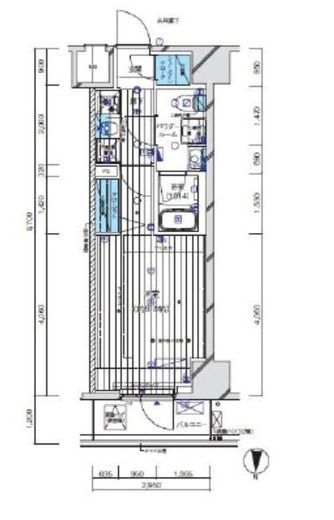 メインステージ門前仲町2 203 間取り図