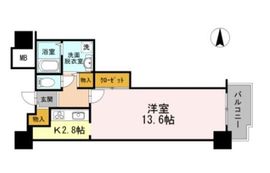 品川シーサイドビュータワー1 1303 間取り図