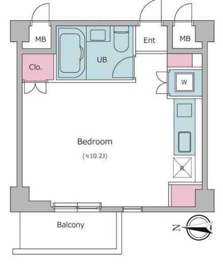 レジディア自由が丘2 304 間取り図