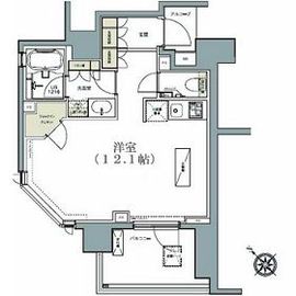 ガーデニア赤坂 202 間取り図