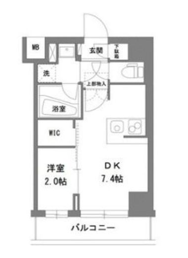 ラグゼナ錦糸町 402 間取り図