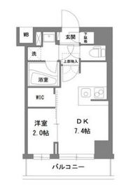 ラグゼナ錦糸町 502 間取り図