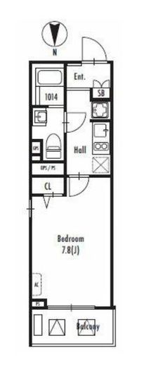 GRAN PASEO 蒲田Ⅱ(グランパセオ蒲田2) 405 間取り図