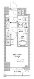 バウスフラッツ日本橋馬喰町 702 間取り図