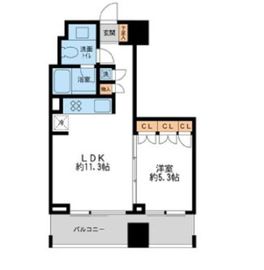 プロスペクトKALON三ノ輪 1303 間取り図