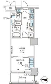 パークアクシス本所吾妻橋サウスレジデンス 214 間取り図