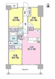 アンビエンテ経堂 304 間取り図