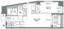 オリーブ三田 803 間取り図