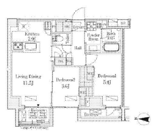 アクアレジデンス錦糸町 301 間取り図