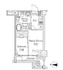 アクアレジデンス錦糸町 702 間取り図