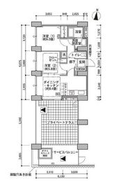 東雲キャナルコートCODAN 14-1112 間取り図