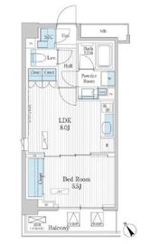パークアクシス門前仲町テラス 403 間取り図