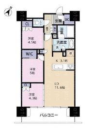 パークホームズ初台ザレジデンス 11階 間取り図