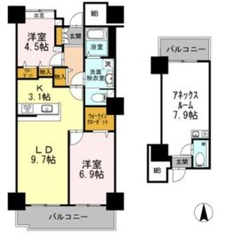 品川シーサイドビュータワー1 809 間取り図