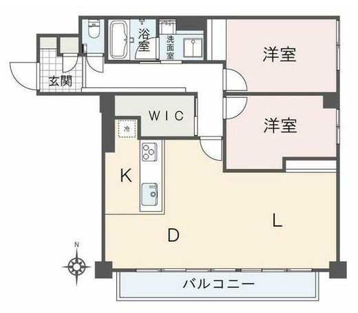 麻布台ナショナルコート 2階 間取り図
