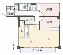 麻布台ナショナルコート 2階 間取り図