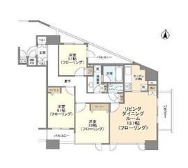 HF白金高輪レジデンス 601 間取り図