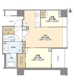 シャリエ神宮外苑 8階 間取り図