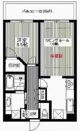 ライオンズプラザ東麻布 9階 間取り図