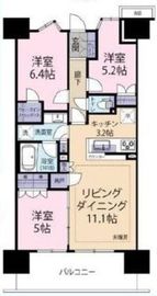 ザ・パークハウスオイコス赤羽志茂サードスクエア 3階 間取り図