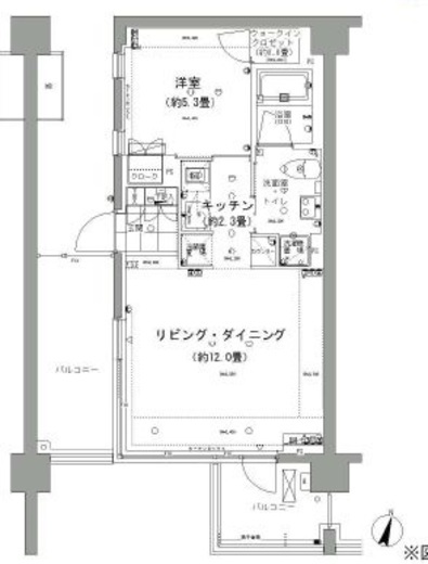 ガーデニエール砧レジデンス 330 間取り図