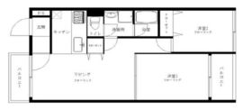 インペリアル広尾 6階 間取り図