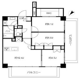 プレシス汐留 5階 間取り図