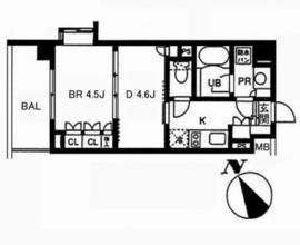 レジディア池袋 509 間取り図