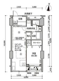 東雲キャナルコートCODAN 11-705 間取り図