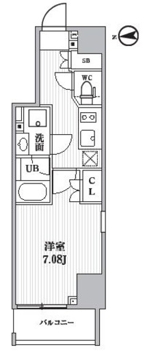 ドゥーエ池袋 201 間取り図