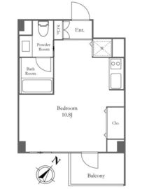 JMFレジデンス世田谷三宿 506 間取り図